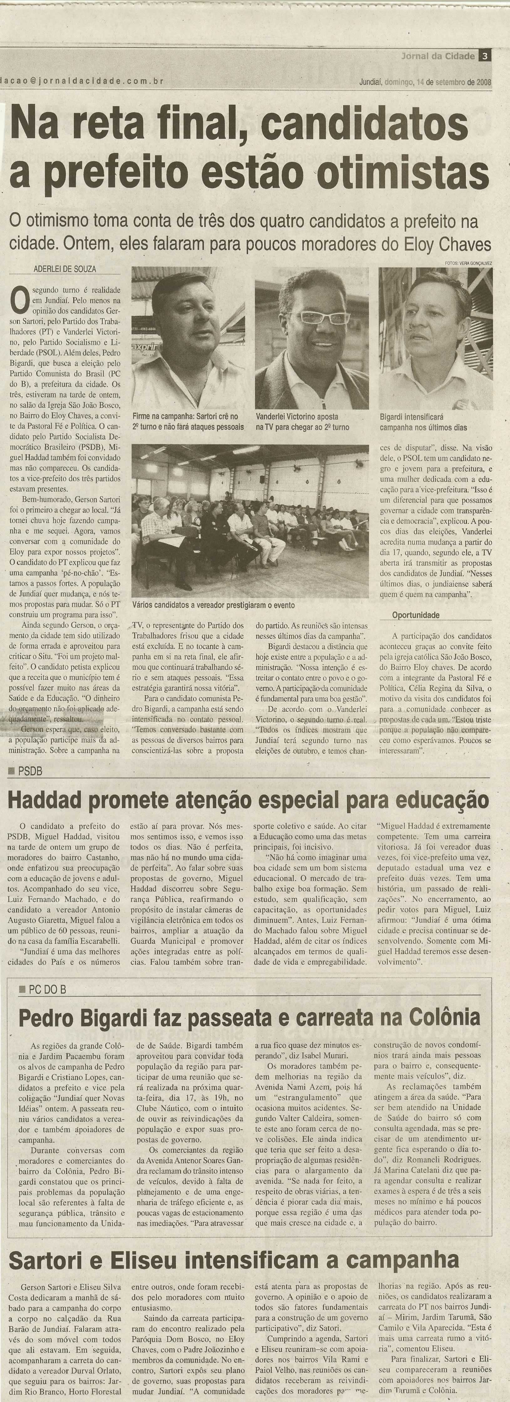 Jornal da Cidade - 14/09/2008
