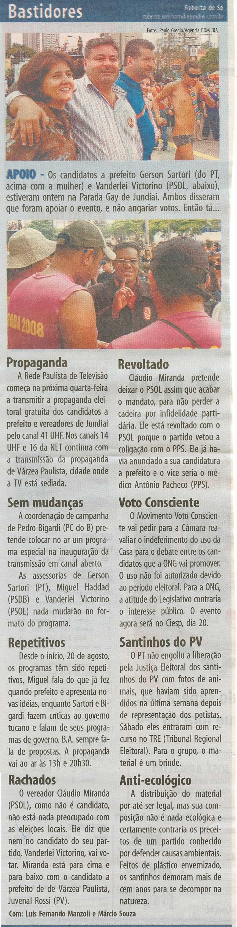 Bom Dia Jundiaí - 15/09/2008