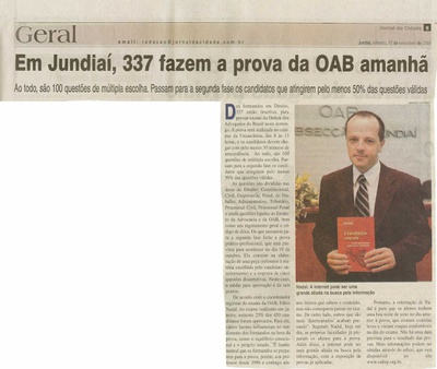 Jornal da Cidade - 13/09/2008