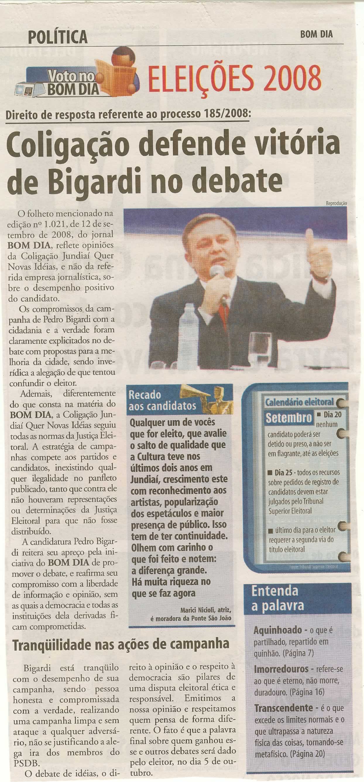 Bom Dia Jundiaí - 17/09/2008