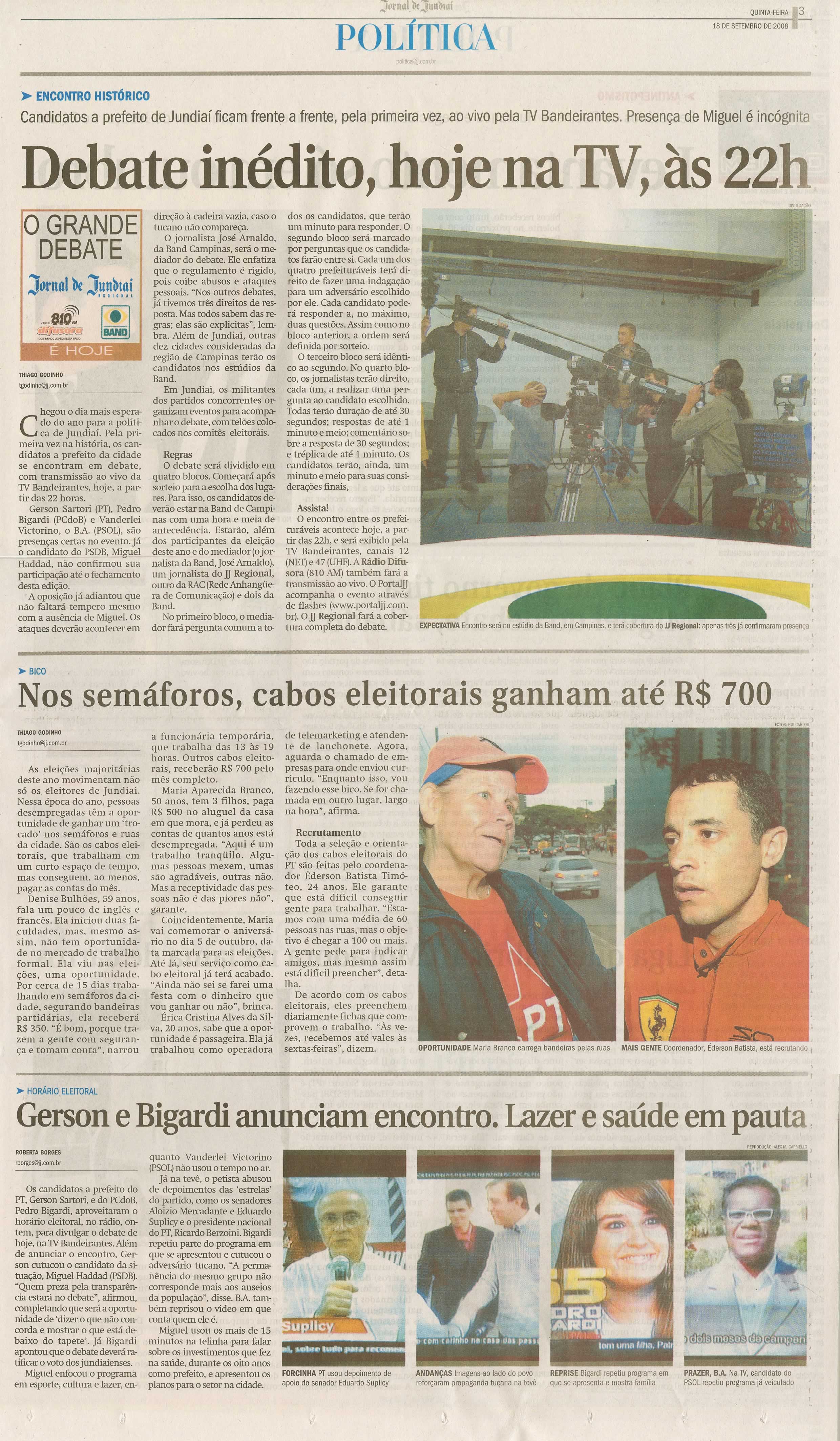Jornal de Jundiaí - 18/09/2008