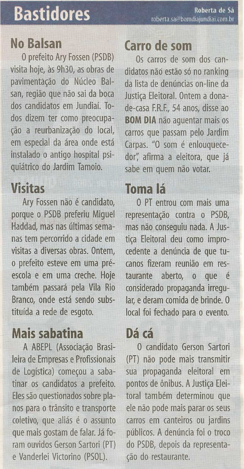 Bom Dia Jundiaí - 18/09/2008