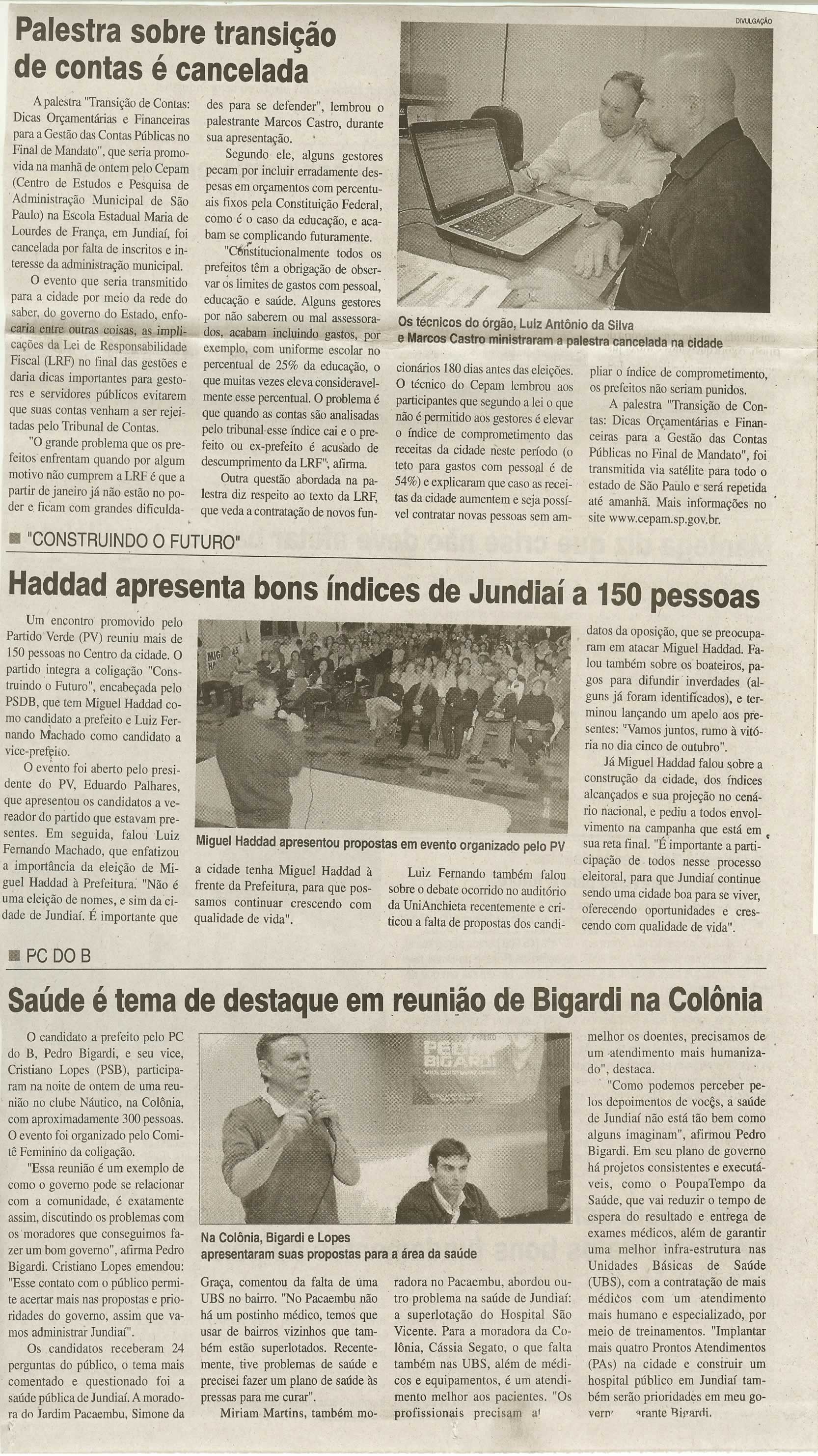 Jornal da Cidade - 18/09/2008