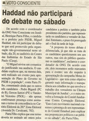 Jornal da Cidade - 18/09/2008