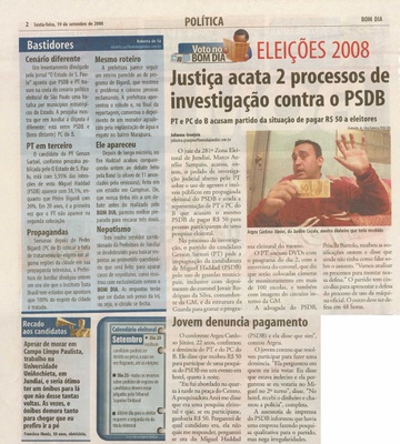 Bom Dia Jundiaí - 19/09/2008