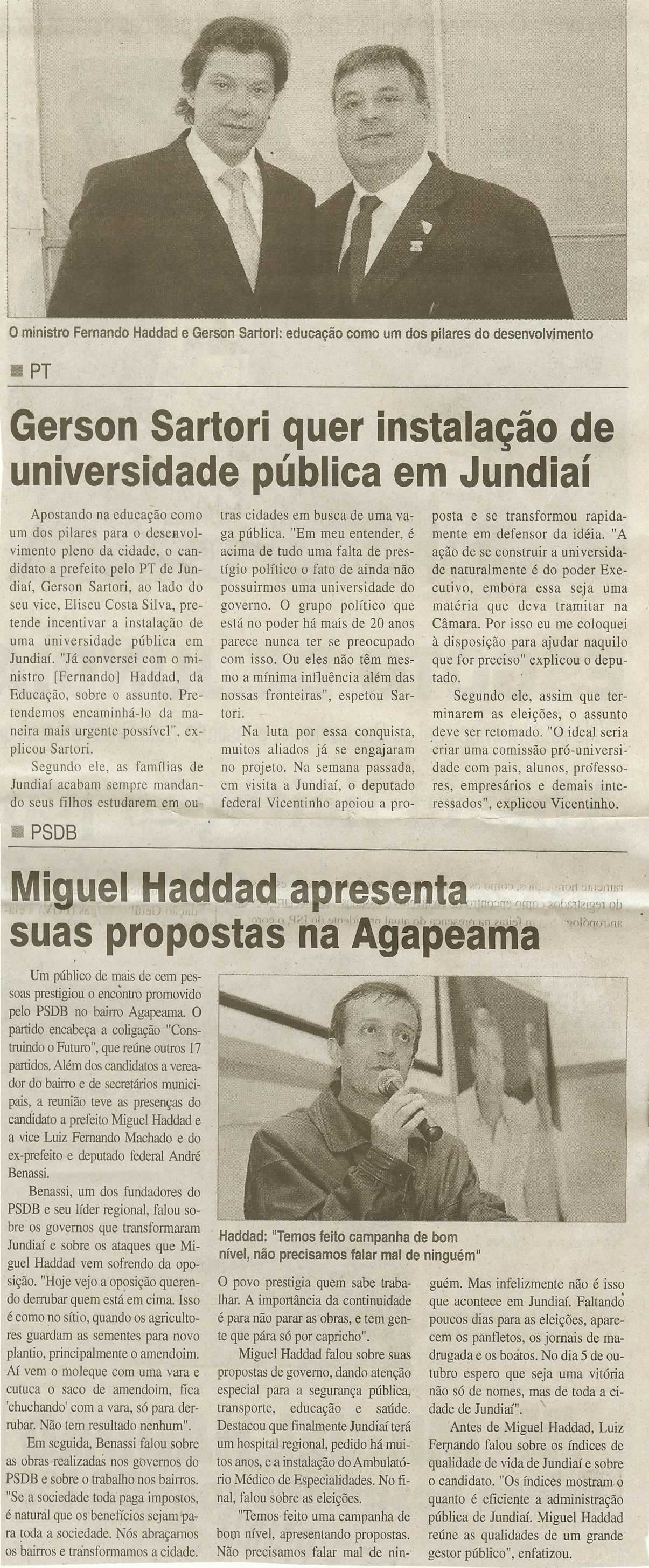 Jornal da Cidade - 19/09/2008