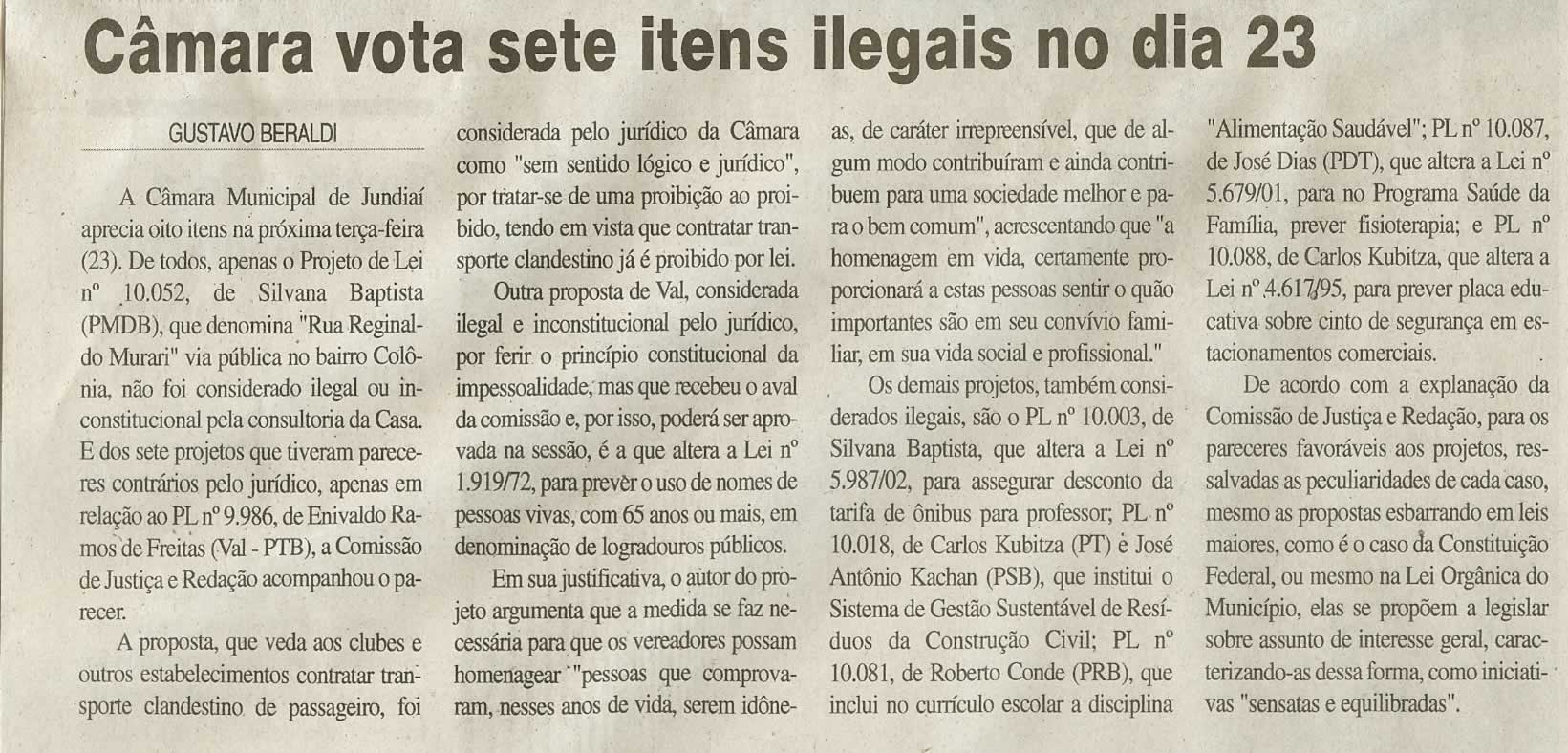 Jornal da Cidade - 21/09/2008