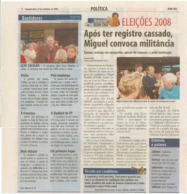 Bom Dia Jundiaí - 22/09/2008