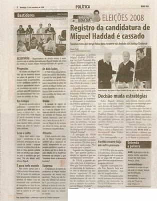 Bom Dia Jundiaí - 21/09/2008