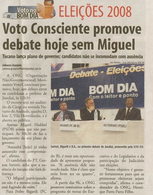 Bom Dia Jundiaí - 20/09/2008
