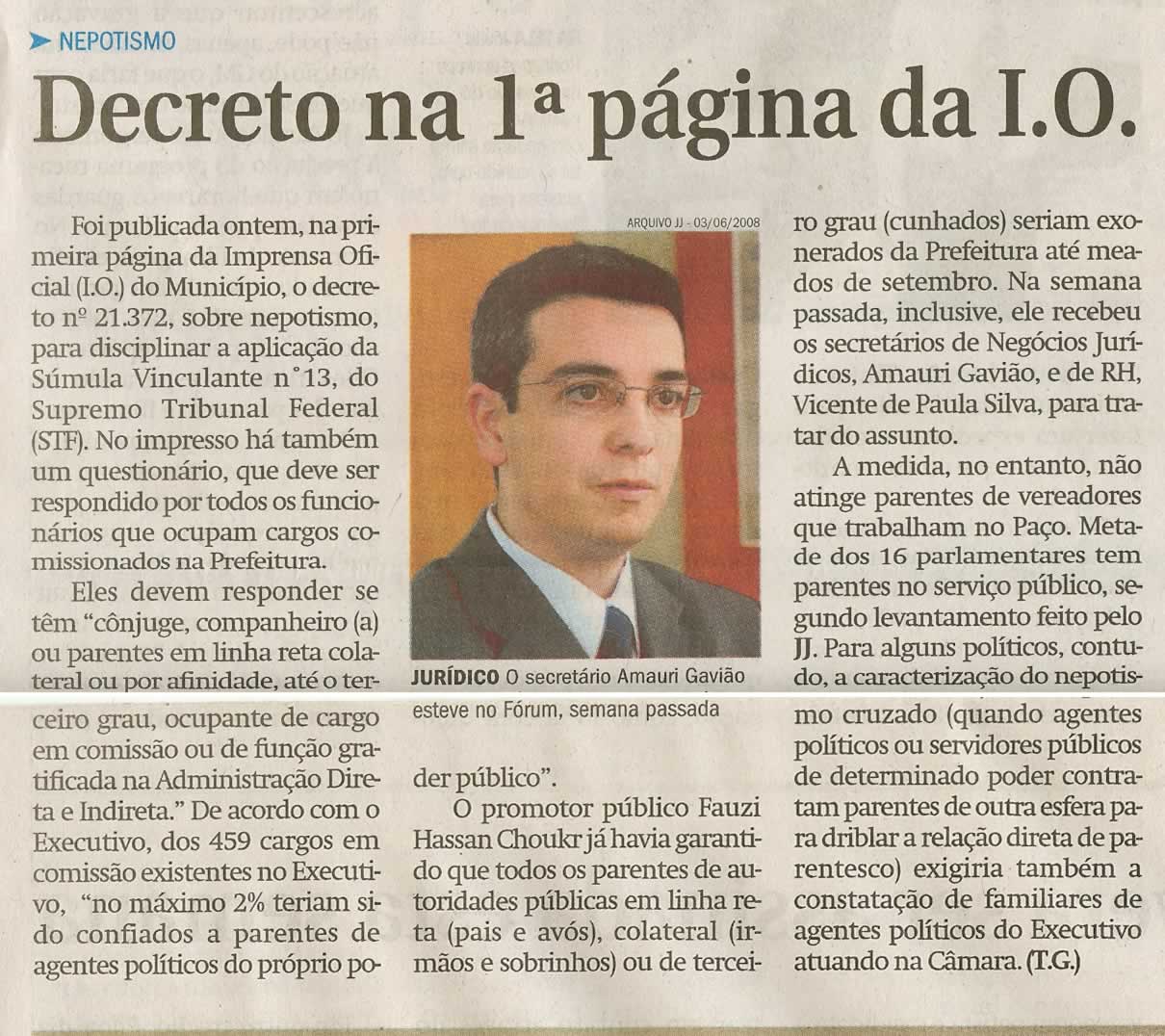 Jornal de Jundiaí - 24/09/2008