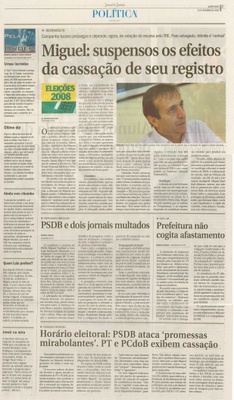 Jornal de Jundiaí - 25/09/2008