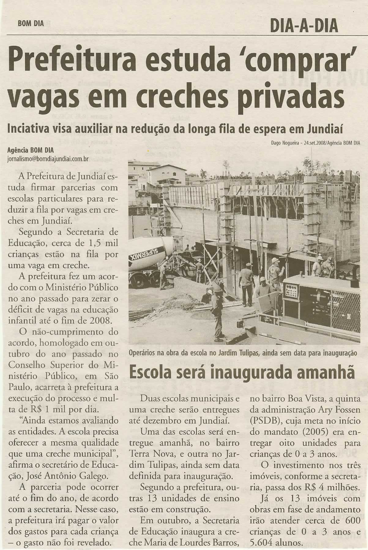 Bom Dia Jundiaí - 26/09/2008
