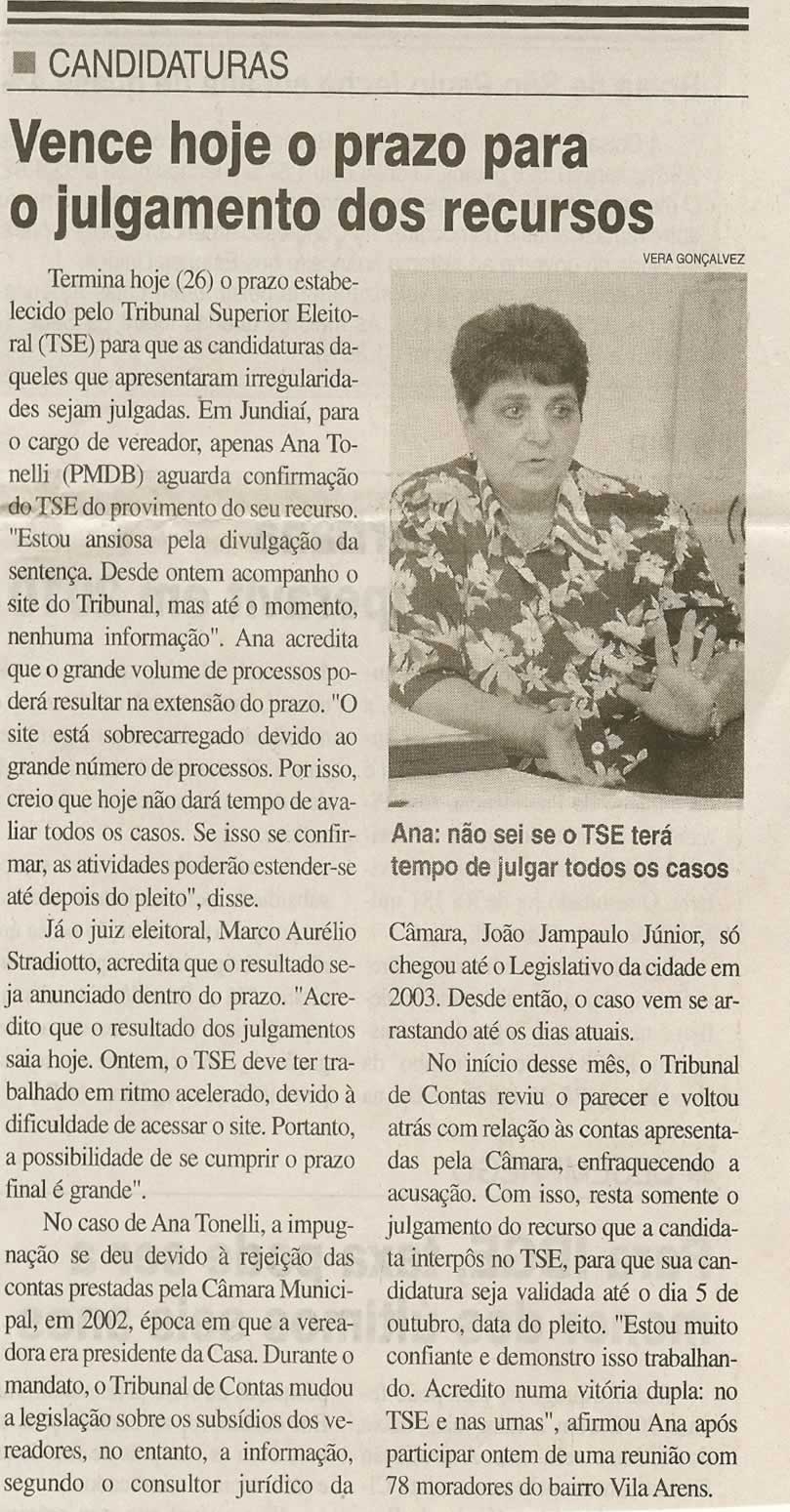 Jornal da Cidade - 26/09/2008