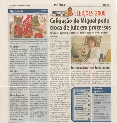 Bom Dia Jundiaí - 27/09/2008