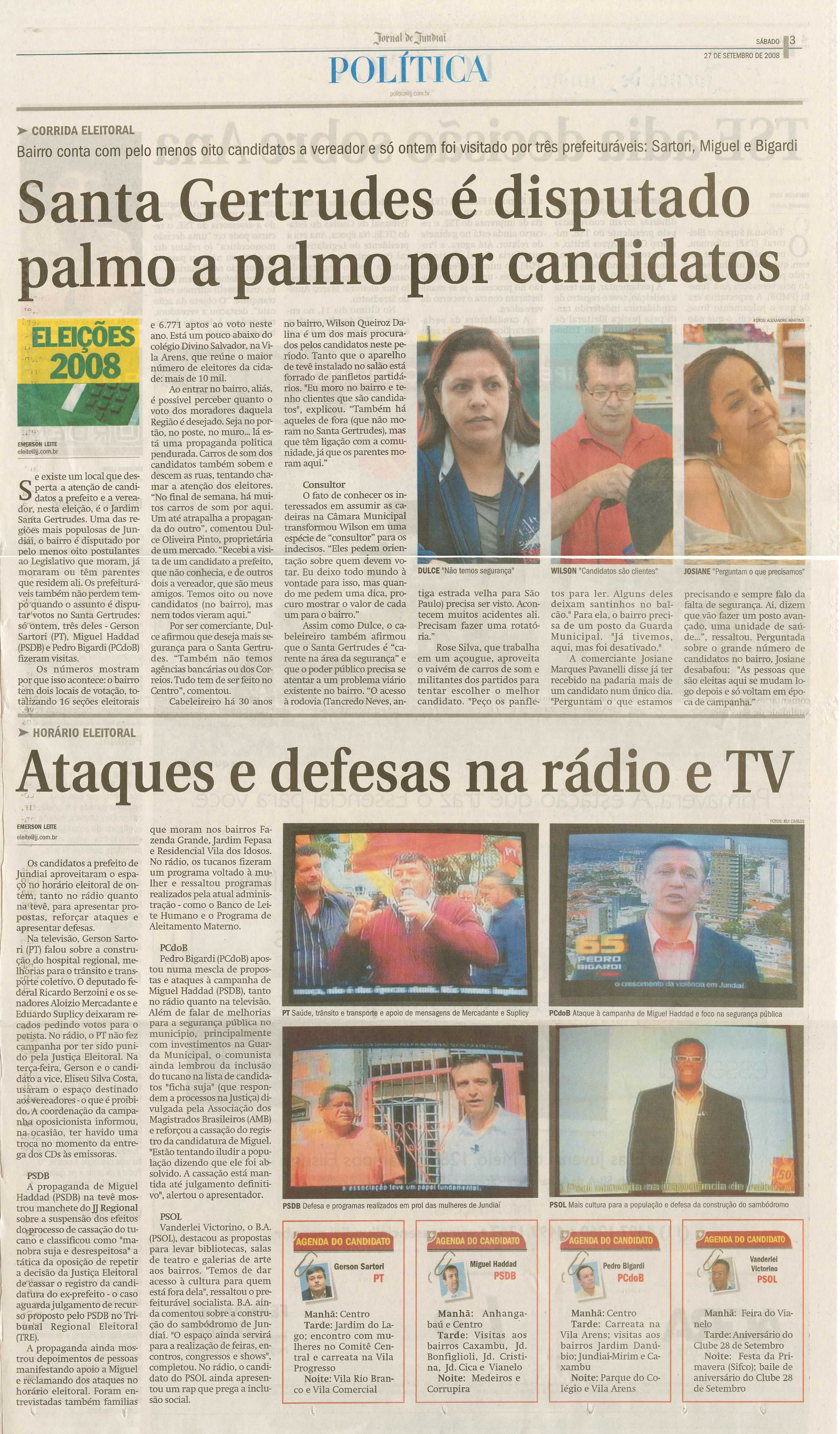 Jornal de Jundiaí - 27/09/2008