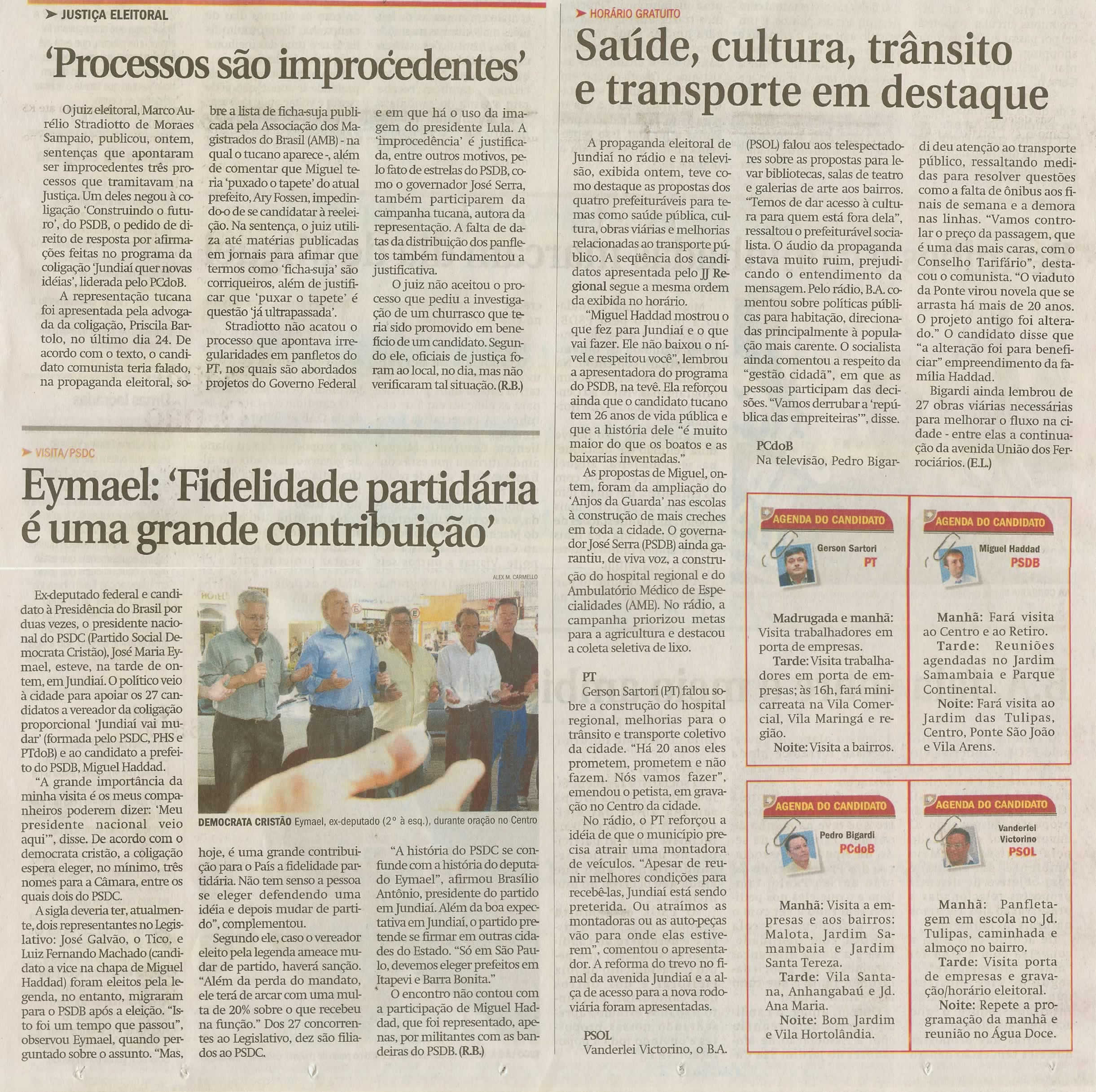 Jornal de Jundiaí - 30/09/2008