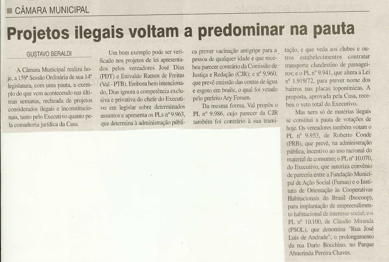 Jornal da Cidade - 30/09/2008