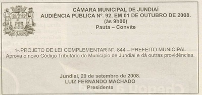 Bom Dia Jundiaí - 30/09/2008