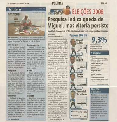Bom Dia Jundiaí - 02/10/2008