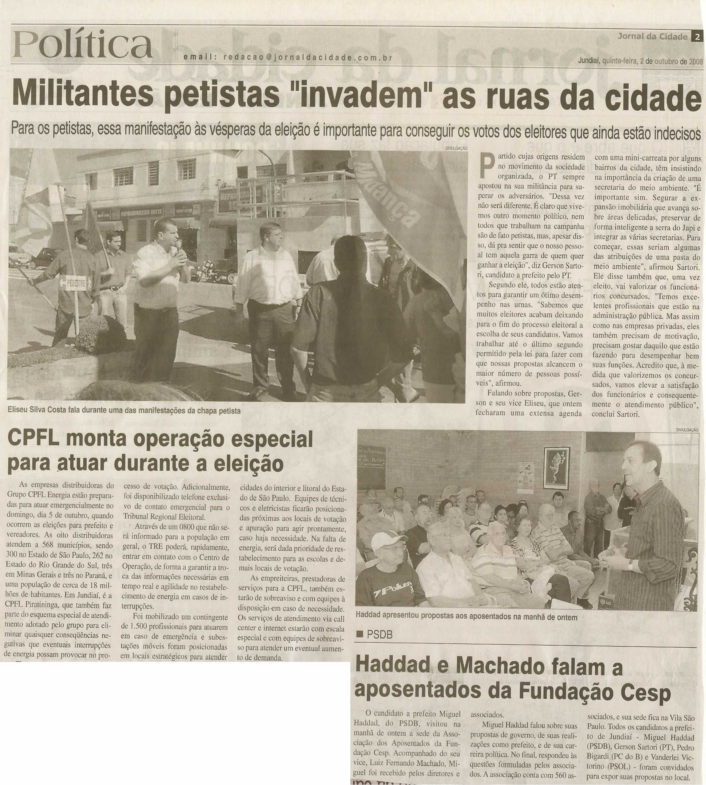 Jornal da Cidade - 02/10/2008