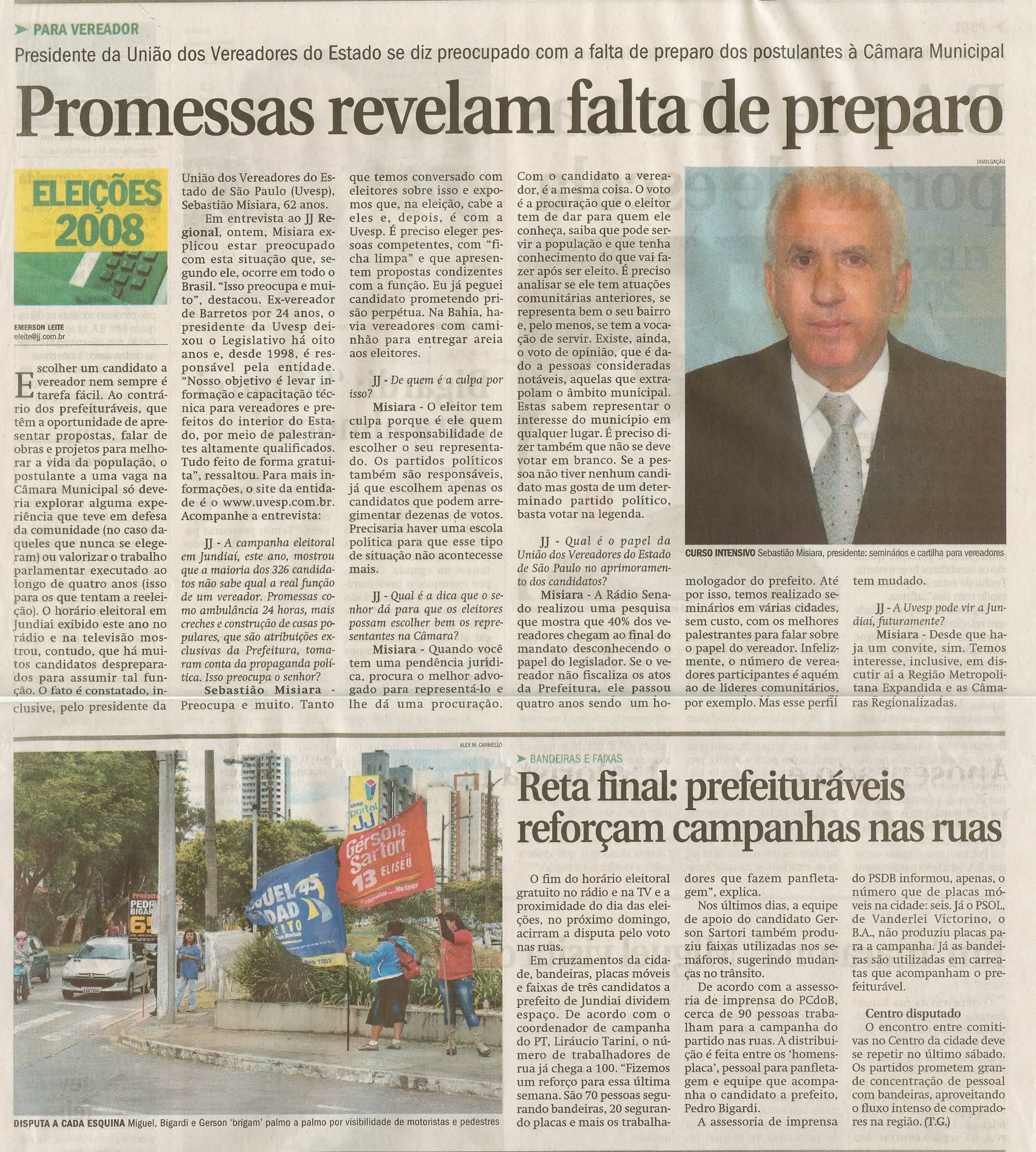 Jornal de Jundiaí - 03/10/2008