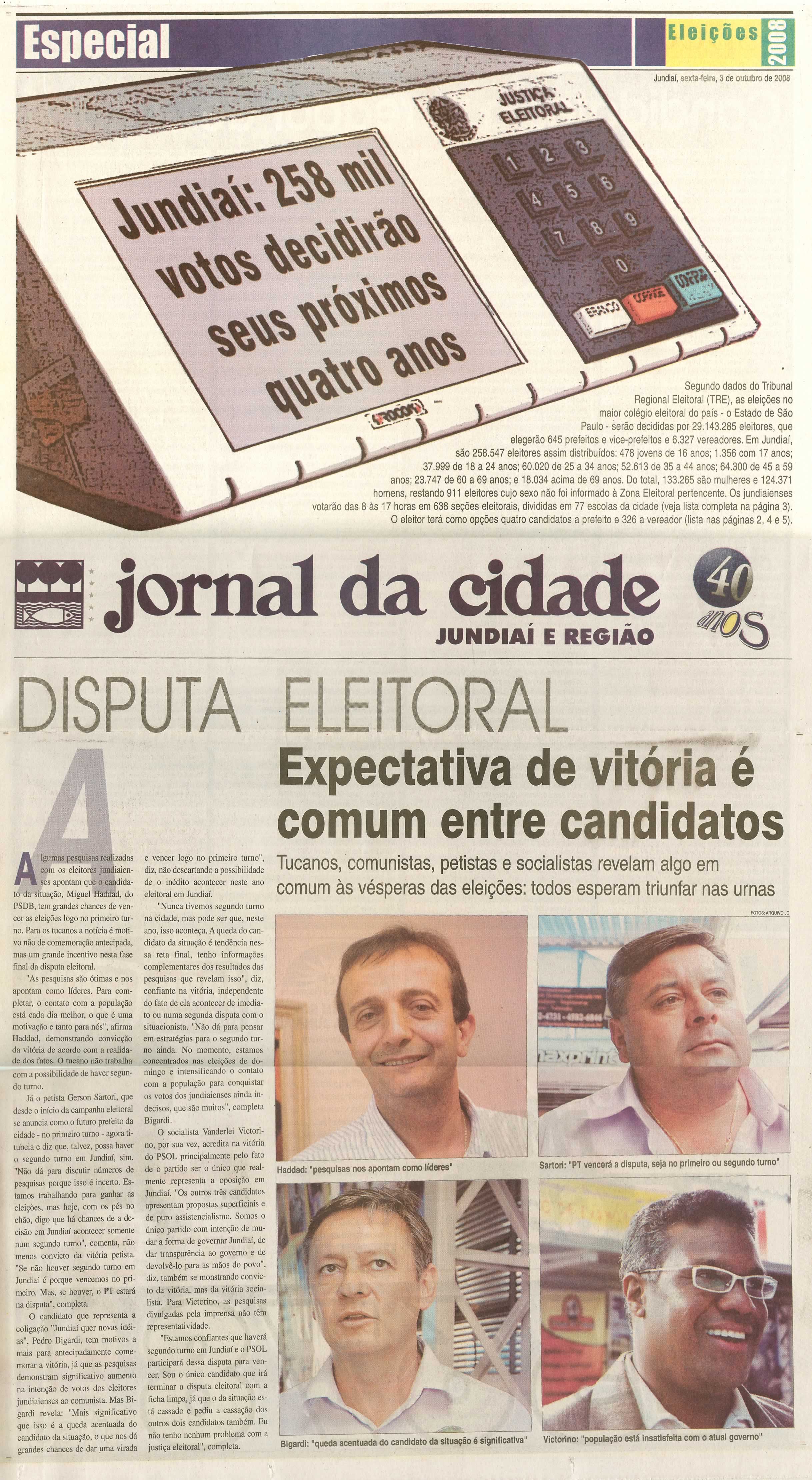 Jornal da Cidade - 03/10/2008