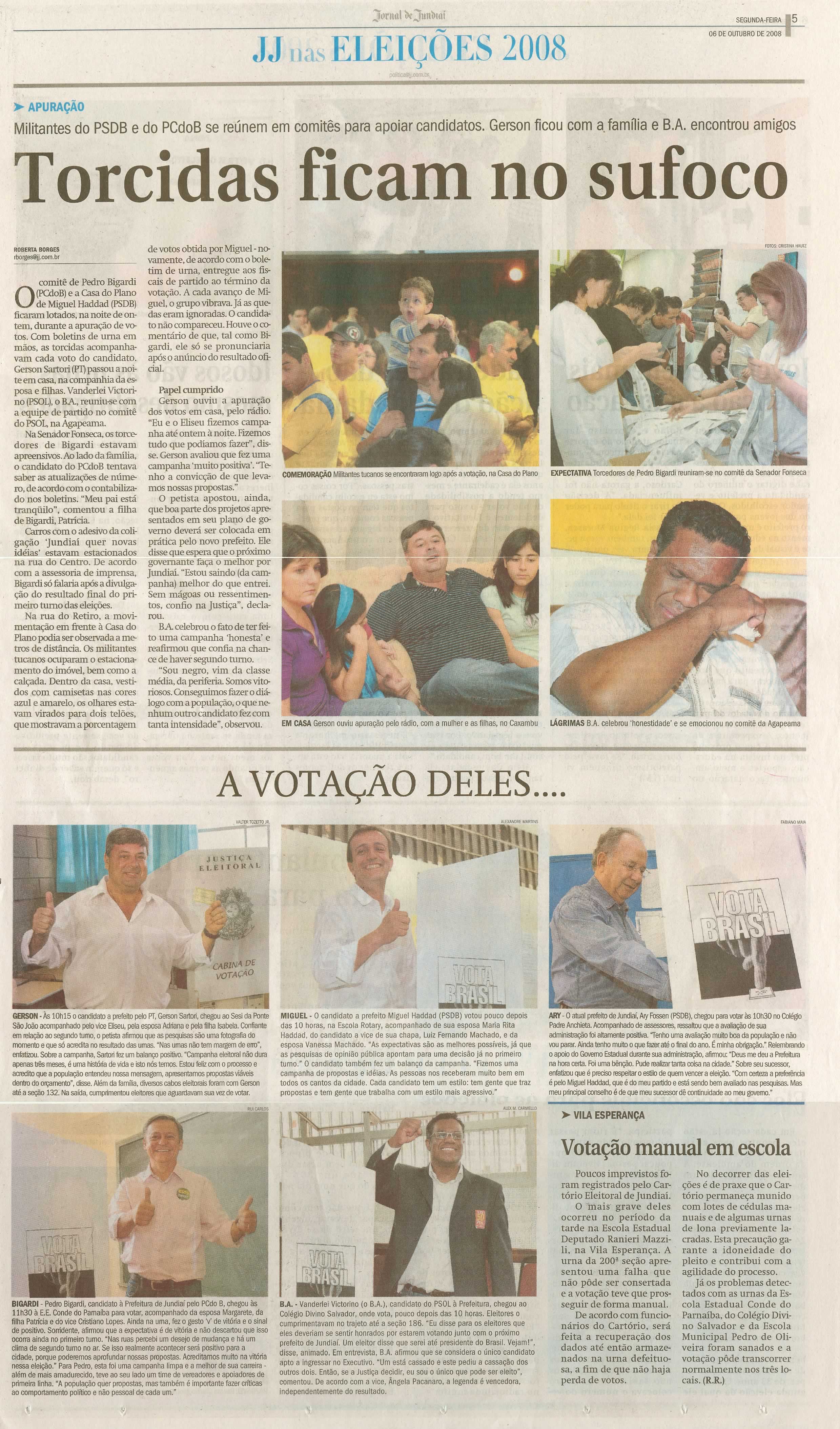 Jornal de Jundiaí - 06/10/2008