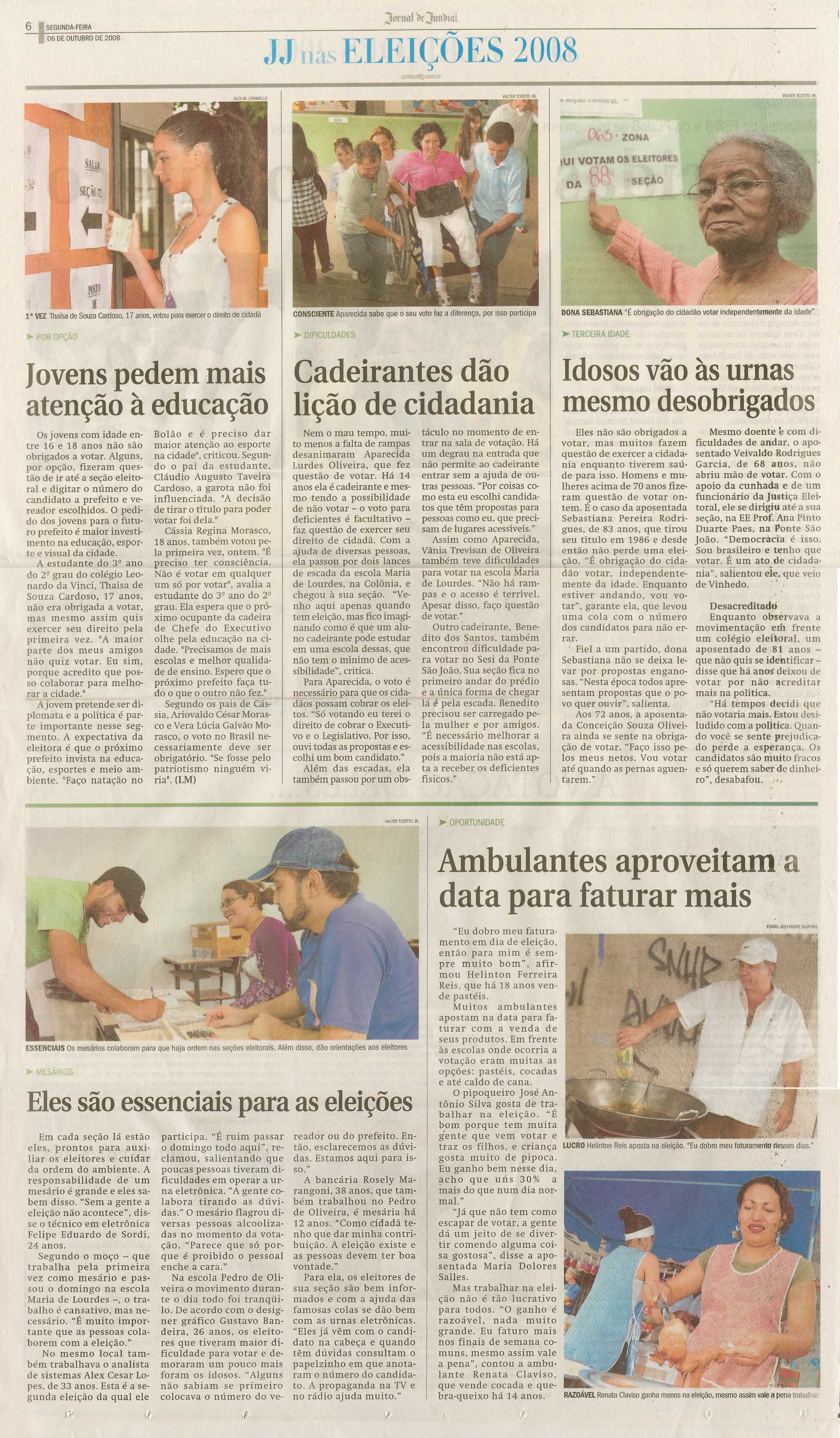 Jornal de Jundiaí - 06/10/2008