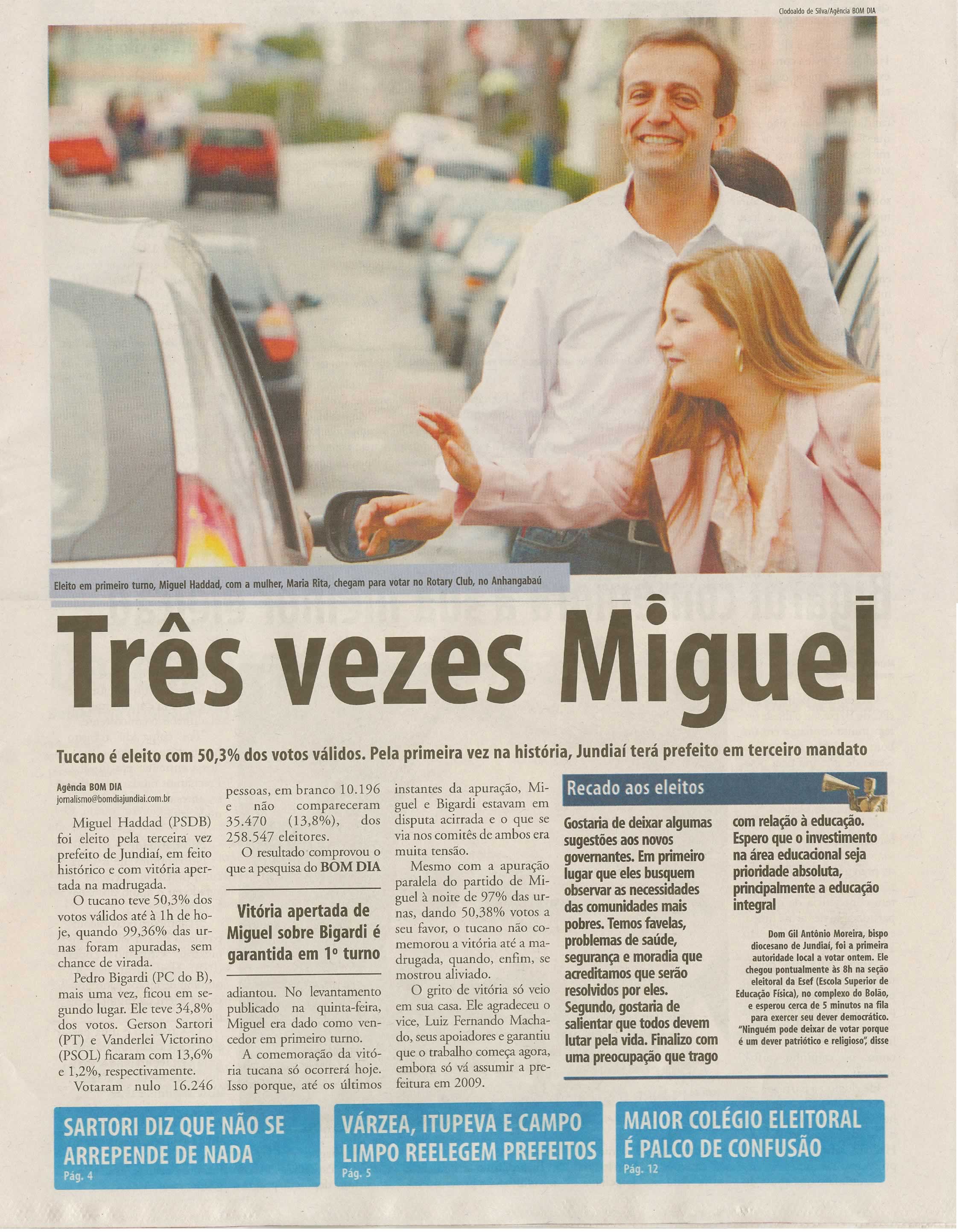 Bom Dia Jundiaí - 06/10/2008