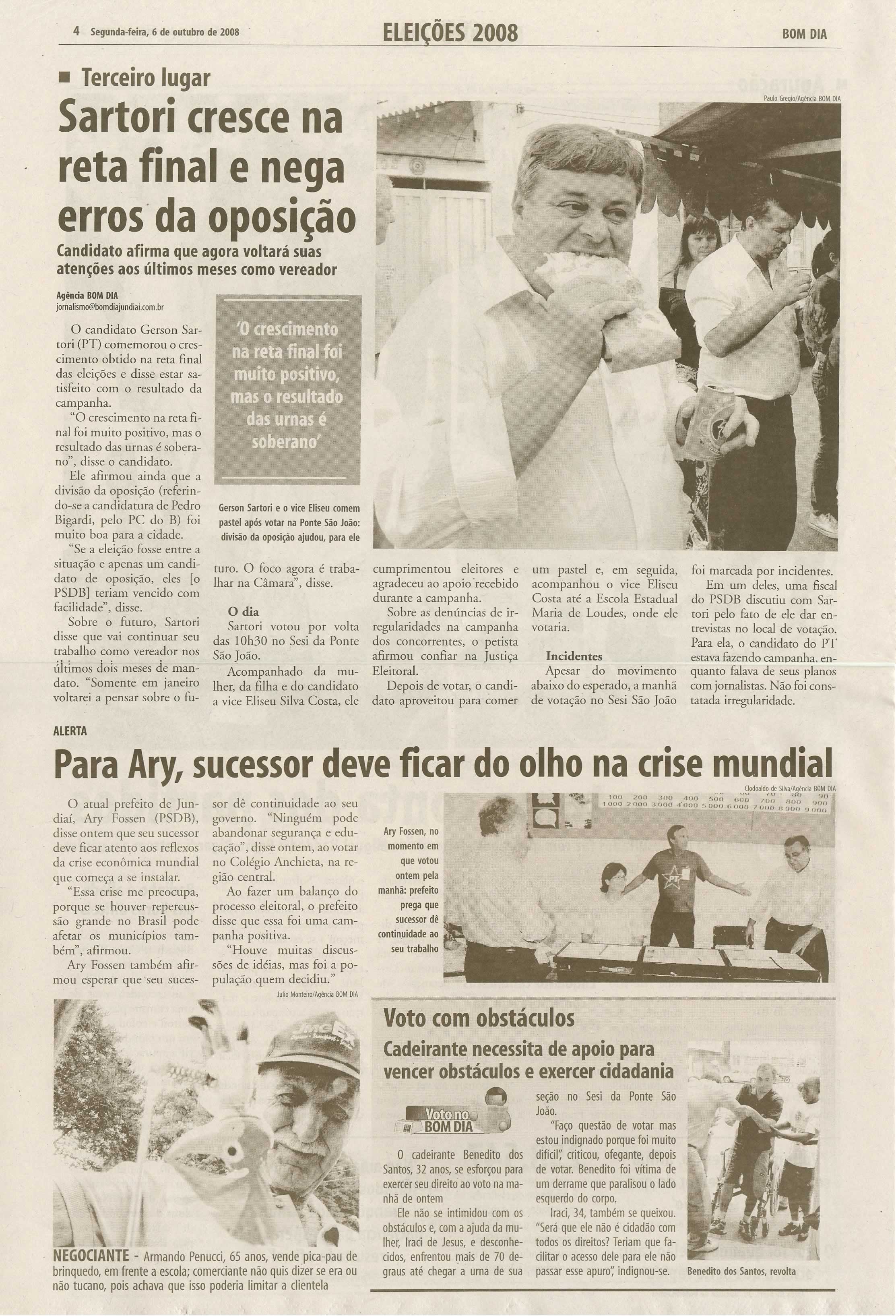 Bom Dia Jundiaí - 06/10/2008