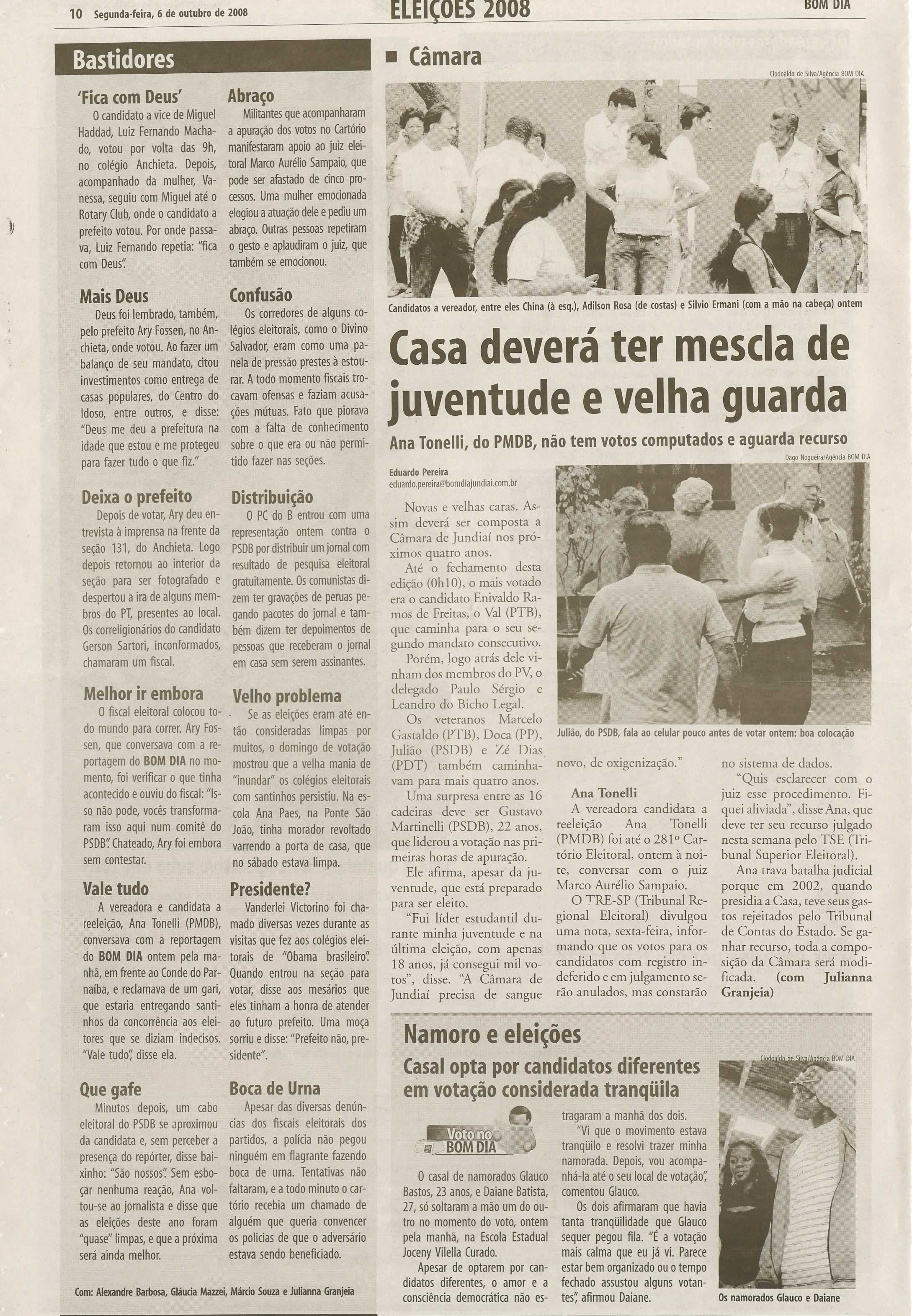 Bom Dia Jundiaí - 06/10/2008
