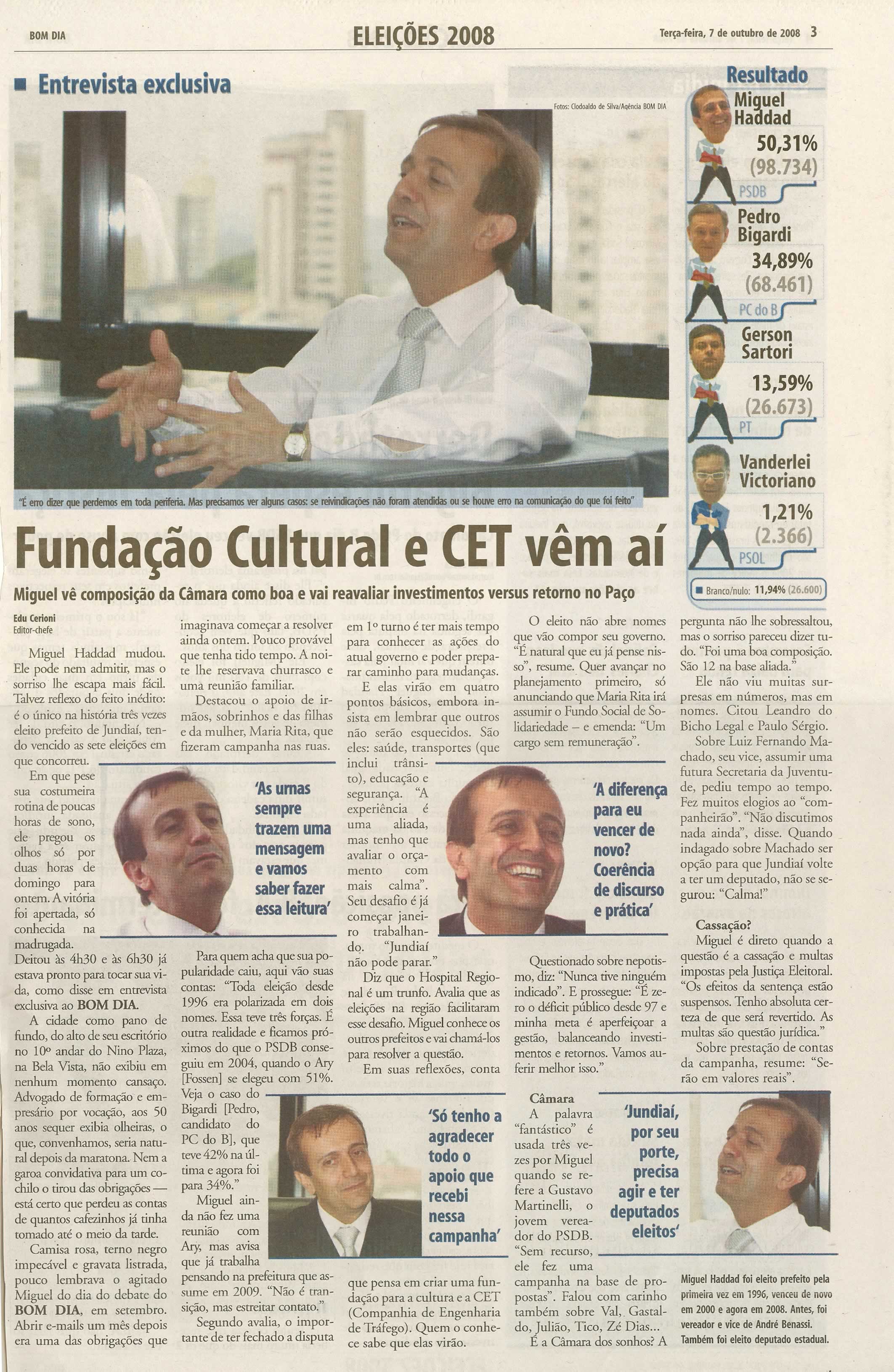 Bom Dia Jundiaí - 07/10/2008