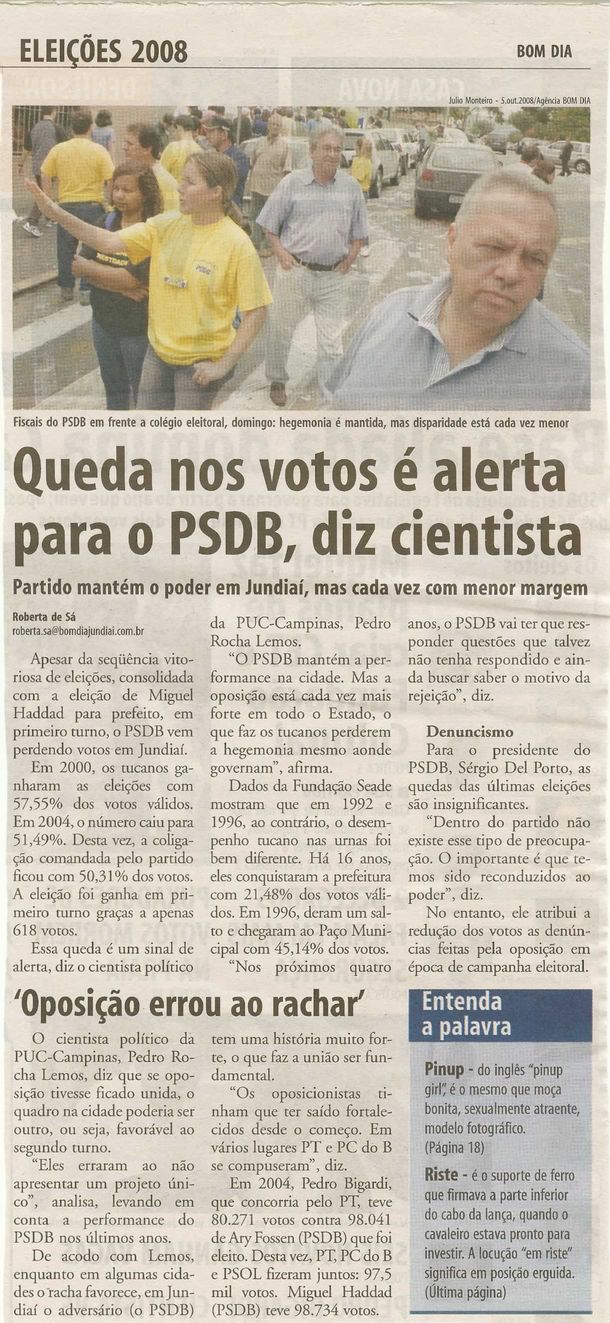 Bom Dia Jundiaí - 07/10/2008