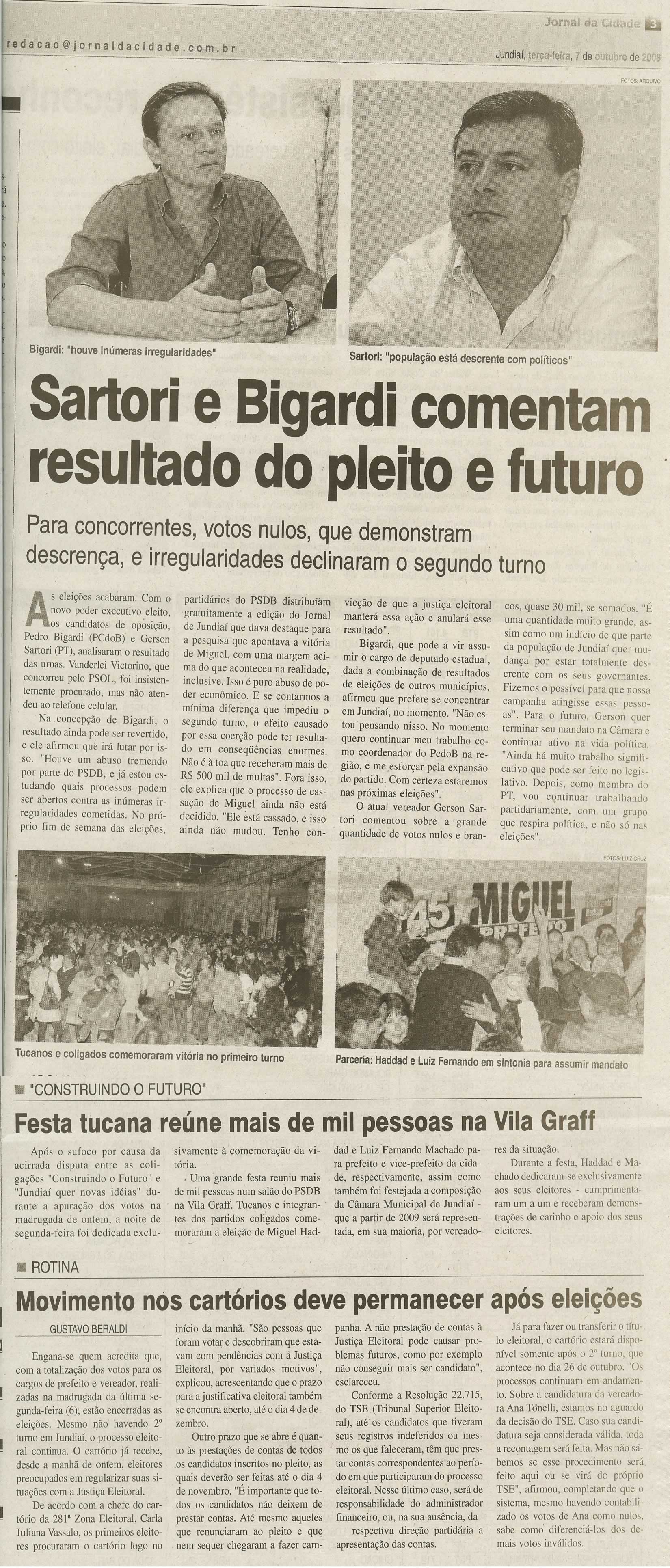 Jornal da Cidade - 07/10/2008