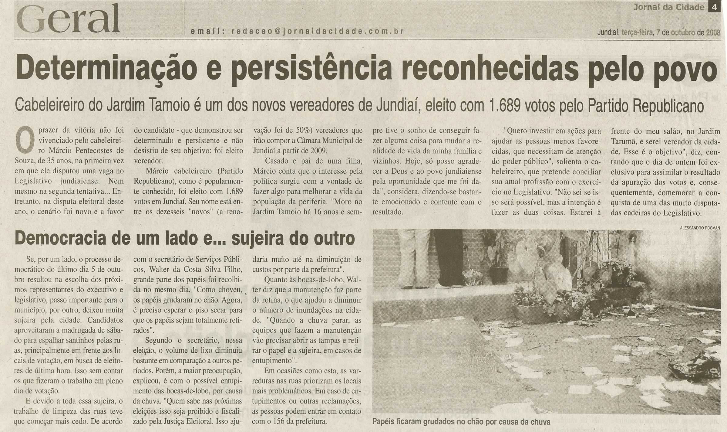 Jornal da Cidade - 07/10/2008