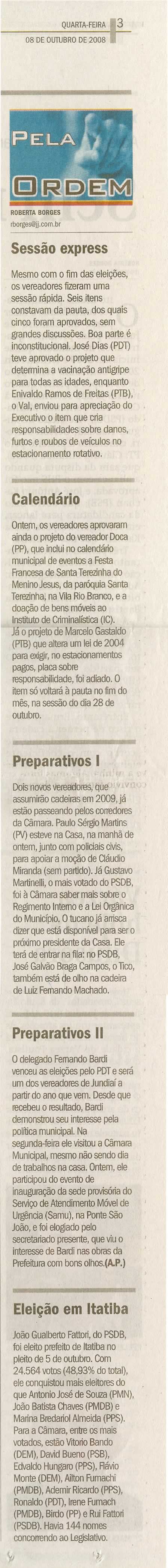 Jornal de Jundiaí - 08/10/2008