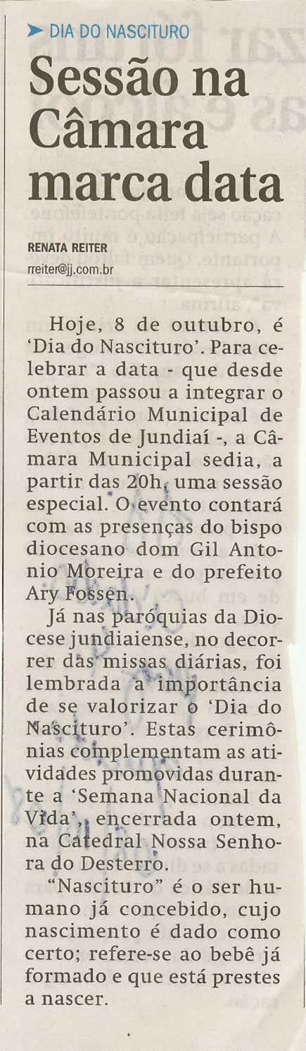 Jornal de Jundiaí - 08/10/2008