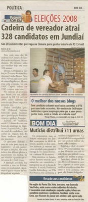 Bom Dia Jundiaí - 05/10/2008