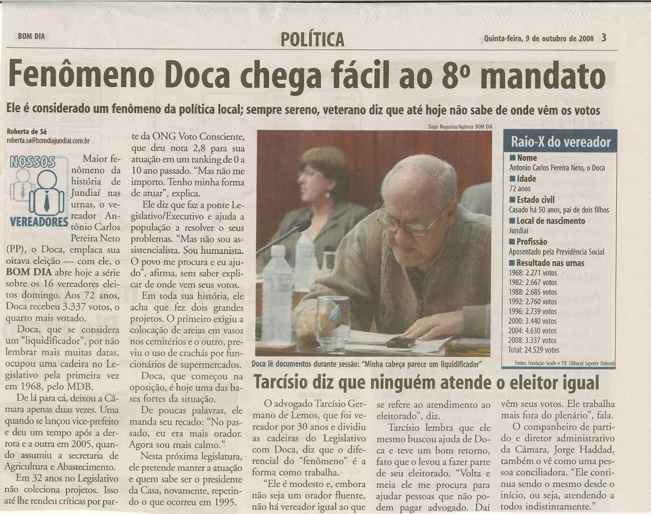 Bom Dia Jundiaí - 09/10/2008