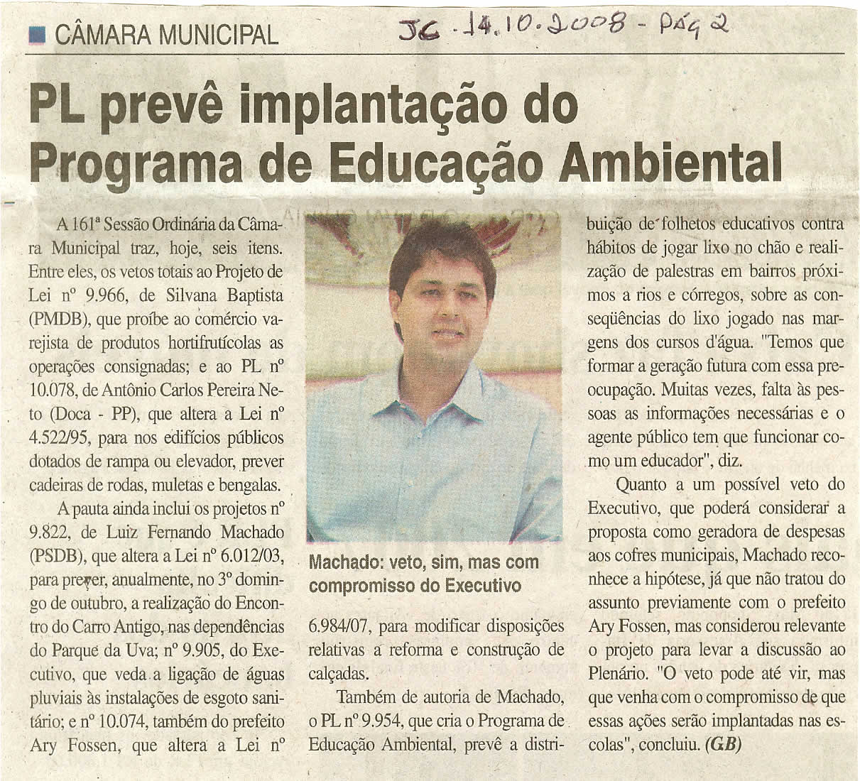 Jornal da Cidade - 14/10/2008