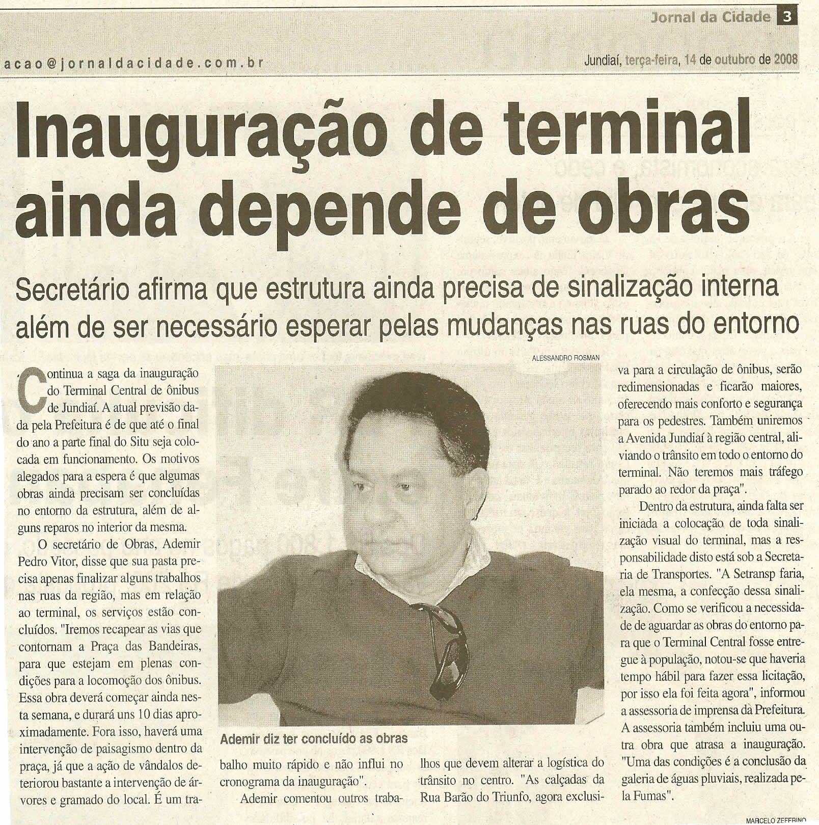 Jornal da Cidade - 14/10/2008