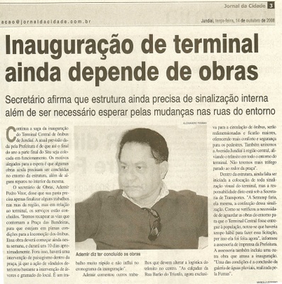 Jornal da Cidade - 14/10/2008