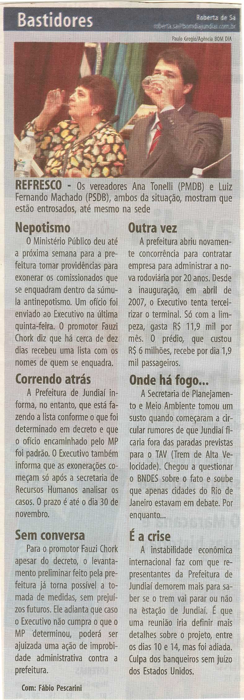 Bom Dia Jundiaí - 16/10/2008
