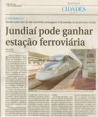 Jornal de Jundiaí - 16/10/2008