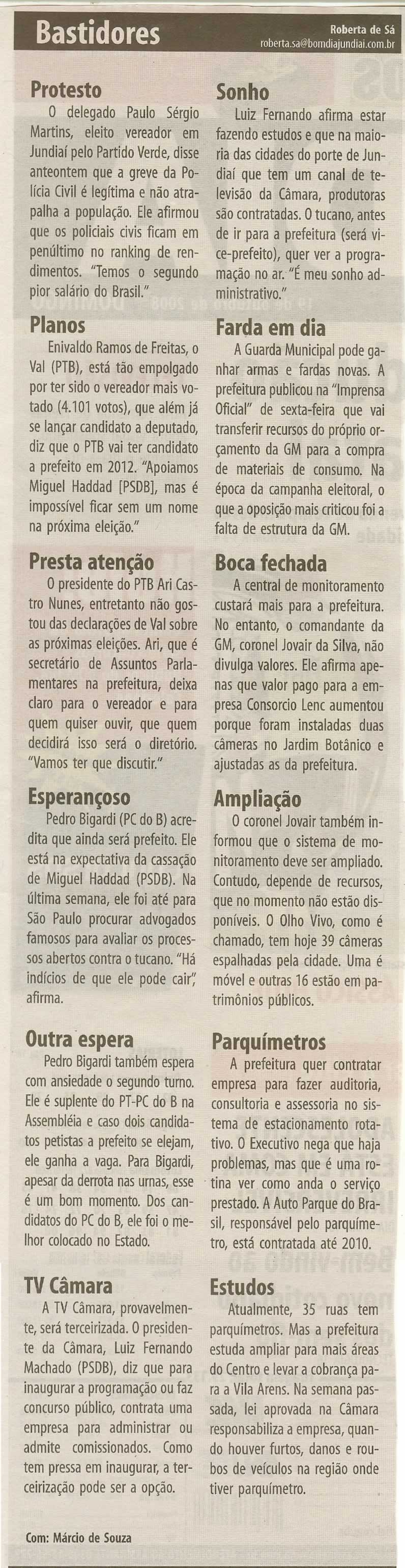 Bom Dia Jundiaí - 19/10/2008