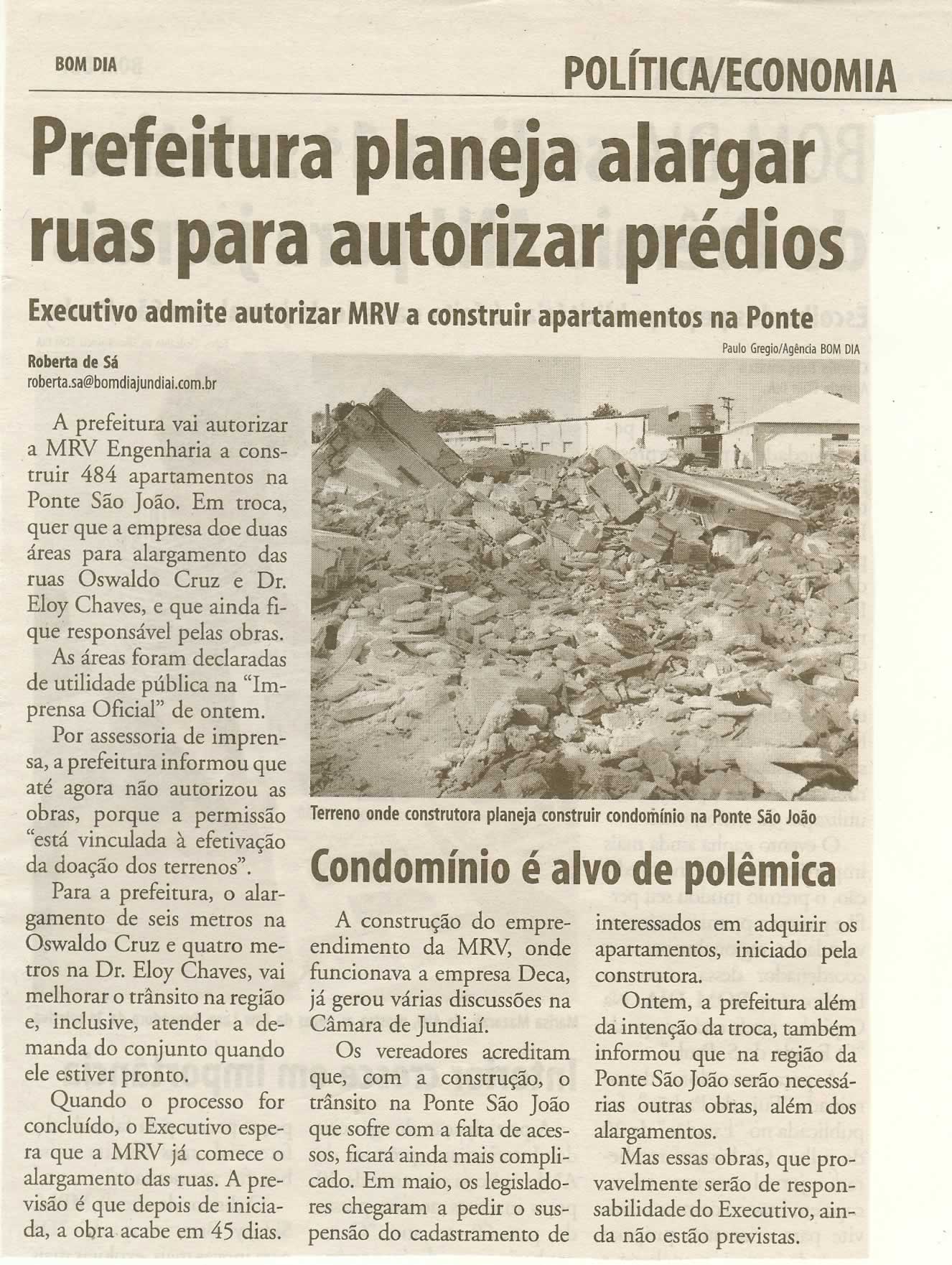 Bom Dia Jundiaí - 18/10/2008