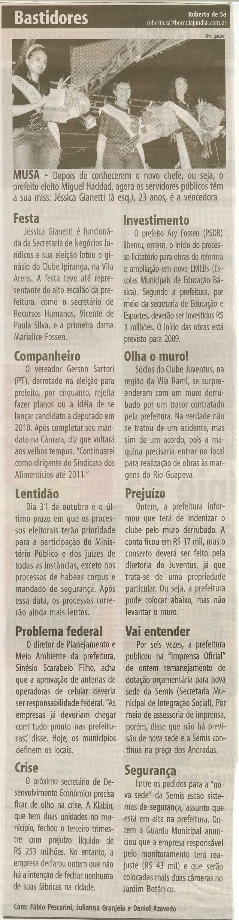 Bom Dia Jundiaí - 18/10/2008