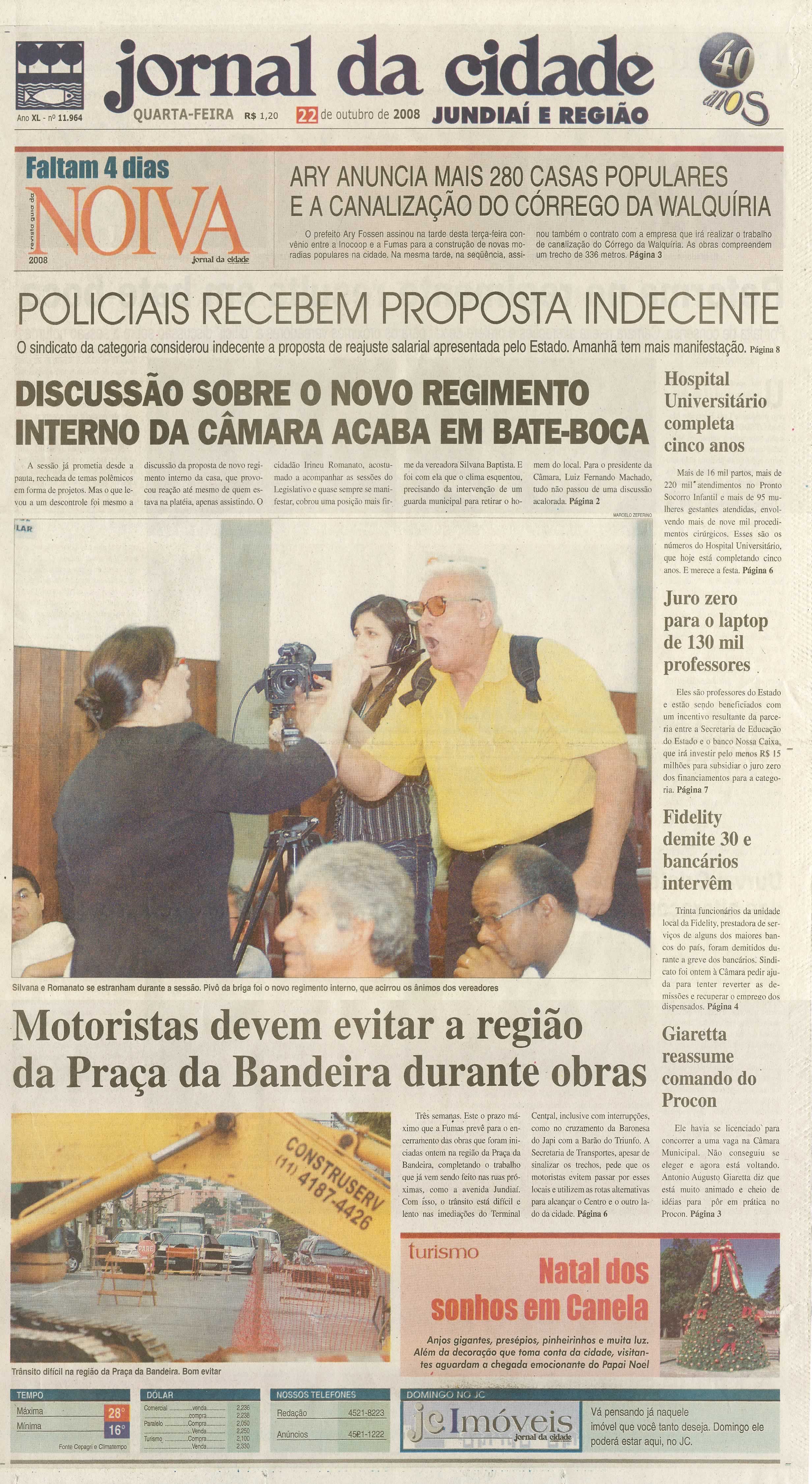 Jornal da Cidade - 22/10/2008