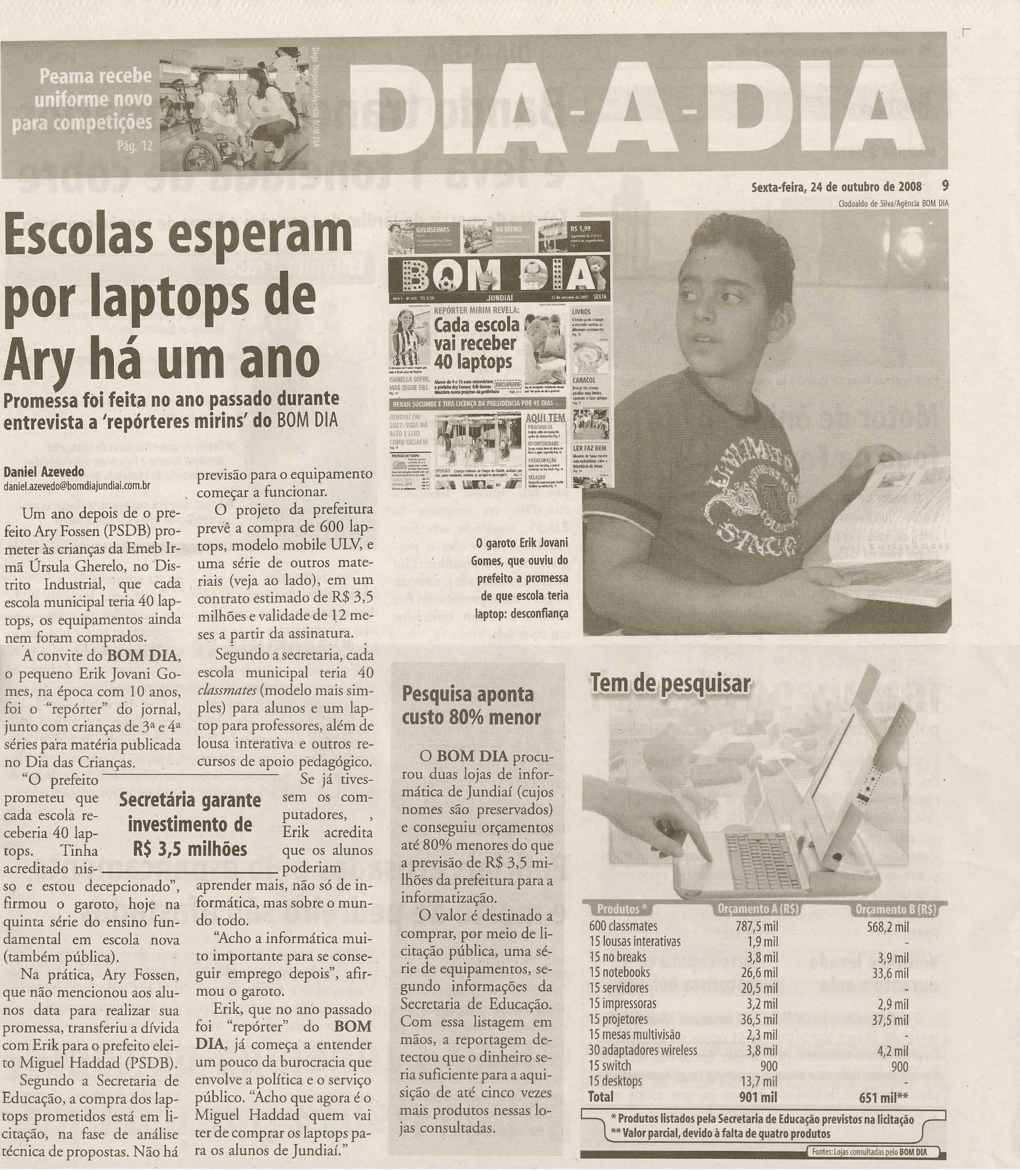 Bom Dia Jundiaí - 24/10/2008